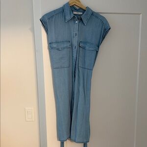 Mango Denim Shirt Dress